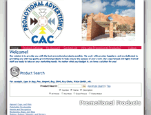 Tablet Screenshot of cacpromotional.com